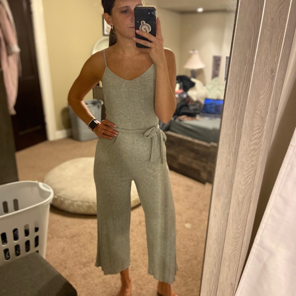 Forever 21 grey jumpsuit